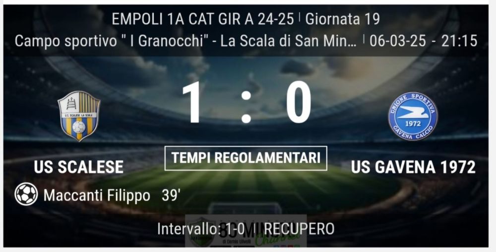 partita del campionato uisp